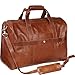 AmeriLeather 18-inch Leather Carry on Weekend Duffel (Black)