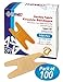Flex Fabric Knuckle Bandages - Flexible Fabric Adhesive for Finger Care & Wound Protection - 100 Count Box
