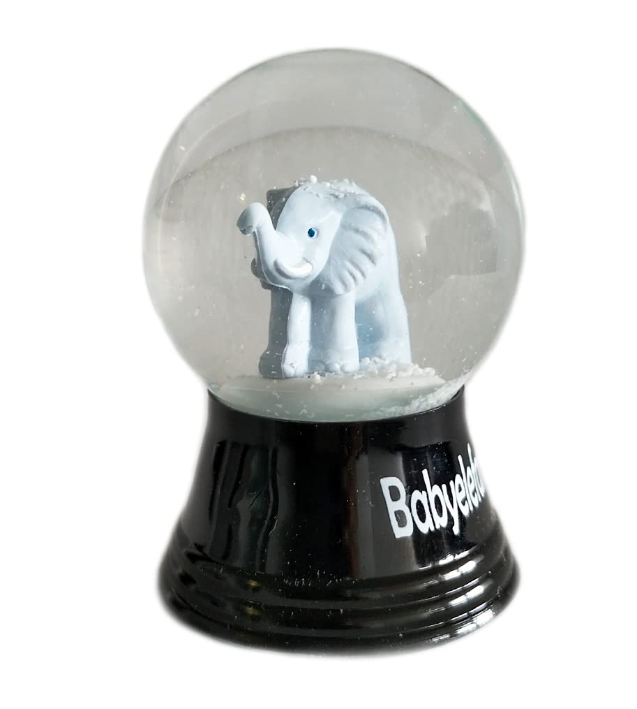 VIENNA SNOWGLOBE Real Glass Snow Globe - Almost Like Real Snow - Baby Elephant 1320 4.5cm — image 1