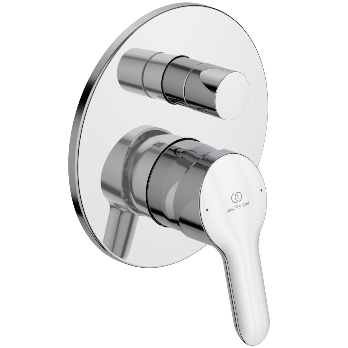 Ideal Standard A7185AA Alpha Built-in Bath Shower Mixer, Complete, Chrome