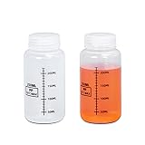 ASEVAT 8oz 2Pack Wide Mouth Plastic Bottles Reagent