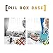 ANPHSIN Pack of 5 Small Pill Box Supplement Case- Moisture Resistant Pill Organizer with Secure Closure