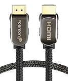 HDMI Cable 15FT, Fosmon CL3 Rated (in-Wall Installation) 4K Latest Standard 2.0 UL Listed Supports 2160p 3D 18Gbps ARC HDR UHD 1080p, Nylon Braided with 24K Gold Plated Connectors