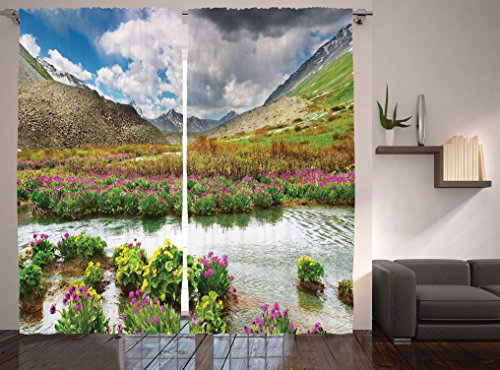Ambesonne highlands nature landscape decor collection, …