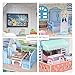 CubicFun Dollhouse Kits with Furniture,Kids House 3D Puzzle Toys 112 Piece,Seaside Villa P683h