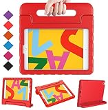 BMOUO Kids Case for iPad 10.2 2019, iPad 10.2 Case, iPad 7th Generation Case, Shock Proof Light Weight Convertible Handle Stand Kids Case for Apple iPad 10.2 inch 2019, Red