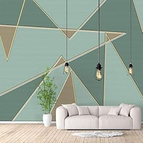 Wall Murals for Bedroom Abstract Geometric Theme Removable Wallpaper Peel and Stick Wall Stickers - 66x96 inches