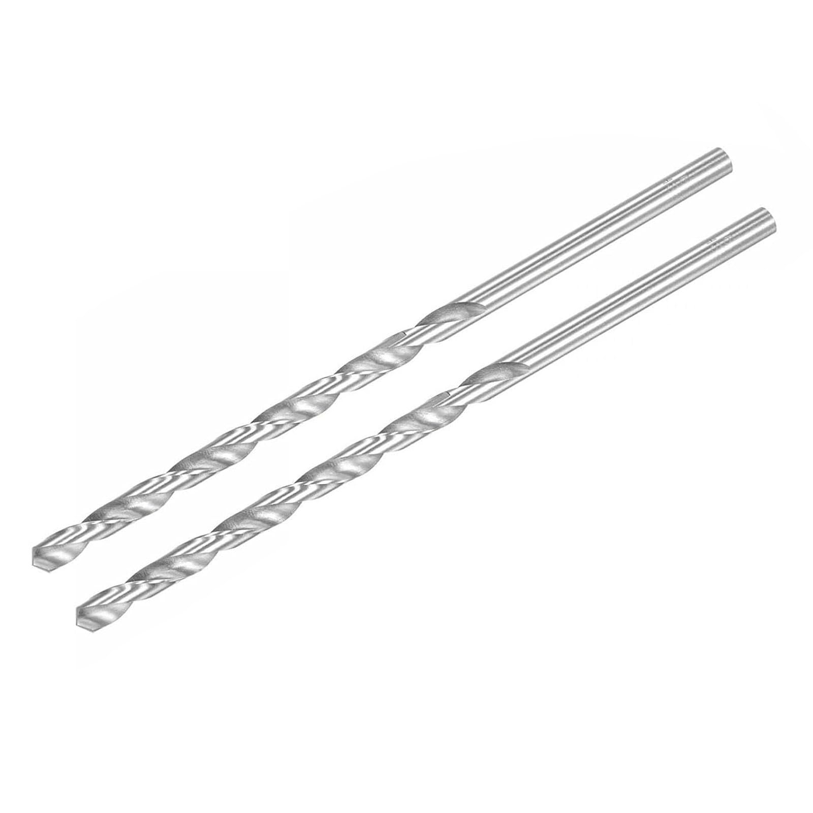 TA-VIGOR 2Pcs 6mm Extra Long Twist Drill Bits, 160mm Length High-Speed Steel HSS Straight Shank Spiral Drill Bits for Wood Metal Aluminum Plastic — image 1