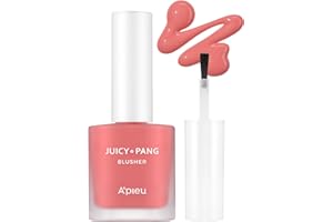 A'PIEU Juicy-Pang Water Blusher [PK04] (0.31 fl oz) - Dewy-Liquid Cheek Color with Fruity Tint and Soft Blendable Texture. Fruit Extract Blend, Rose Flower Water.