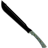 Condor Tactical Machete, High Carbon Steel, Micarta Handle, Leather Sheath | High Carbon Steel Blade With Micarta Handle And Leather Sheath In Discord, Warlok And Yoshimi Styles For Outdoor Cutting