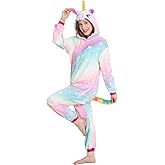 NewFuzzy Adult Onesie Unicorn Pajamas for Women Adult Christmas Halloween Cosplay Costume Sleepwear