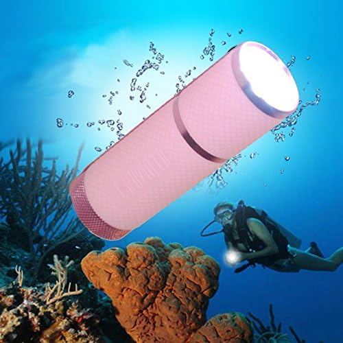 ILLUMINET: Glow In Dark LED Flashlight, Gel LED Light, IP65 Waterproof Kids Flashlight, 9 LED, Batteries Included - Pink