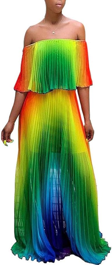 sexy off shoulder butterflies floral printed maxi dress