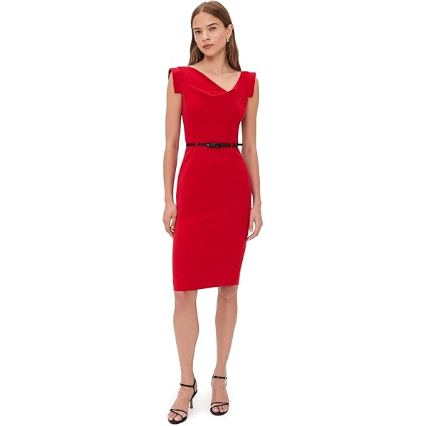 Black Halo Women's 3/4 Sleeve Jackie O Dress, Cobalt, 0 at Amazon Women's  Clothing store