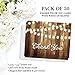 Digibuddha DB Party Studio SET of Rustic Bridal Shower Invitations & Thank You Cards with Envelopes (50 of each) Shabby Chic Fill In Wedding Party Invites Thank You Notes VS0007L