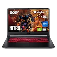Acer Nitro 5 AN517-54-79L1 Gaming Laptop | Intel Core i7-11800H | NVIDIA GeForce RTX 3050Ti Laptop GPU | 17.3” FHD 144Hz IPS Display | 16GB DDR4 | 1TB NVMe SSD | Killer Wi-Fi 6 | Backlit KB | Win 11