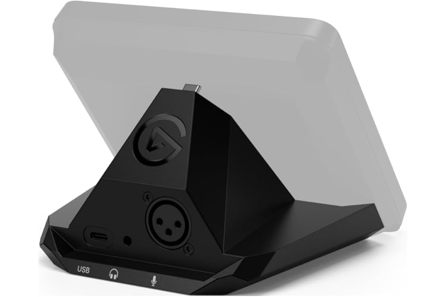 Elgato XLR Dock MK.2 – Audio Interface Accessory for Stream Deck +, 80dB Gain, Phantom Power, Clipguard, Onboard Effects, USB-C, Works with Any XLR Mic