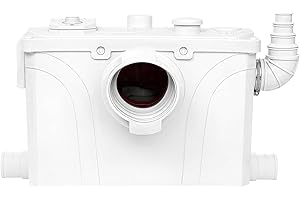 MIXBUBOLE 900W Macerator Pump Toilet Pump Upflush to 29.5FT 2200GPH Sewerage Sump Pump with 4 Water Inlets 1 Outlets for Toilet Sink Shower Laundry Kitchen Basement