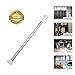 BEOKREU Shower Curtain Rod Easy Installation Spring Tension Shower Rod Adjustable Rod 43inch-78inch