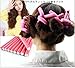 Homegifts Hairstyle Foam Curler Tool Spiral Hair Bendable Foam Curler Rollers 10pieces/pack -Twist Curls Flex Rods- Random Color