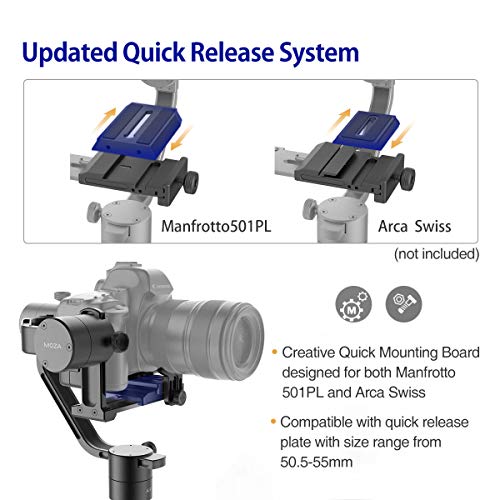 MOZA Air 3-Axis Gimbal Stabilizer for DSLR and Mirrorless Camera, with Moza Thumb Controller and Dual Handle, Auto-tuning Mimic Control, i.e. Sony A7, Panasonic GH5, Canon 5D - Thumbnail 3