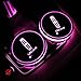Auto Sport 2PCS LED Cup Holder Mat Pad Coaster with USB Rechargeable Interior Decoration Light Fit Lincoln Accessories