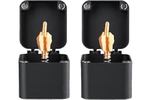 2 Pcs Middle Finger in Box Gift Funny Gifts Surprise Pop-Up Novelty Humor for Friends Adult Day Adults Joke Quirky Guys Pop U