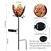 Firlar Garden Solar Lights Outdoors, 2pack Pathway Hollow Flower Stake Lights Waterproof Landscape Led Decorative Light for Patio, Walkways,Courtyard, Path,Yard, Lawn(Warm White)