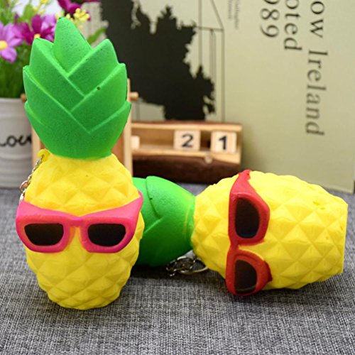 Squishy Slow Rising Toys,Crazy Cartoon Pineapple Squeeze Toy Decompression Toys Fun Kids Gift