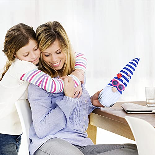 Gnome Plush Doll Decorations, Summer Gnomes Plush Decor Scandinavian Tomte Nisse Swedish,World Oceans Day Gnome Doll Home Table Bedroom Living Room Elf Ornaments Handmade Lucky Gnome Gift 13 Inch