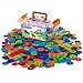 Creative Kids Flakes - 600 Piece Interlocking Plastic Disc Set for Fun, Creative Building - Educational STEM Construction Toy for Boys & Girls - Non Toxic, Ages 3+ primary