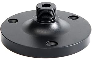 2PKS Goose neck Microphone Holder,Microphone Flange Mount,Wall Mount Microphone Stand, 5/8 Male,Ideal for Various Mounting De