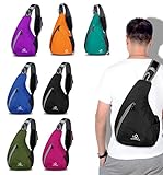 Waterfly Packable Shoulder Backpack Sling Chest Crossbody Bag Cover Pack Rucksack for Bicycle Sport Hiking Travel Camping Bookbag Men Women