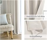 BellaHills Blackout Curtains 2 Panels Set W90 x D72 Light Beige Pencil Pleated view 6