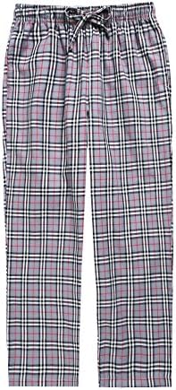 TINFL 6-14 Years Big Boys Plaid Check Soft Lightweight 100% Cotton Long Pants