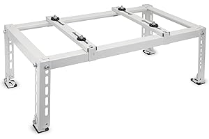 Flehomo Ground Stand for Mini Split Air Conditioners Heat Pump System, Heavy Duty Condenser Stand, Ductless Mini Split Bracke