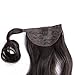Ty.Hermenlisa 18″ Wrap Around Natural Wave Synthetic Ponytail Hair Extensions Wigs Beauty Accessory, 1 Piece, 63g, Chocolatethumb 1