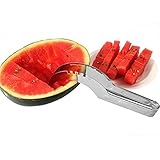 Watermelon Slicer Cutter Corer Server Tongs-Kitchen Gadget-Multipurpose All In One Stainless Steel Knife - Melon & Fruit Slicer-ROSIMO