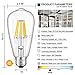 CRLight 8W LED Edison Bulb 4000K Daylight White 800LM Dimmable, 80W Incandescent Equivalent, Replace 16W Compact Fluorescent CFL Bulbs, E26 Base Vintage ST64 Clear Glass LED Filament Bulbs, 3 Pack