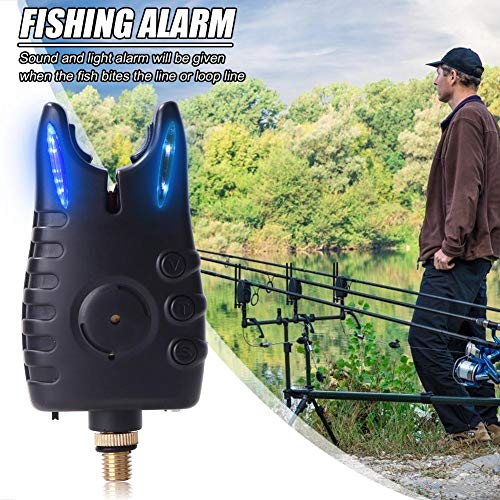 Vakind 3PCS Wireless Fishing Bissanzeiger Angelalarm Empfänger Set Bissanzeiger LED Alarmanzeige Digital Fishing Alarm – Bild 6