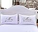 Sleepwish Mr Right Mrs Always Right Pillowcases Set of 2 Romantic Couple Pillowcases Gift Idea for Him and Her Bedding Pillow Shams (20 x 30 inch)