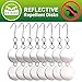 De-Bird Repellent Disks - Bird Proof Your Property in Minutes from Woodpeckers, Pigeons, Grackles and More - Reflective Discs Make Attractive Hanging Reflectors for Windows and Trees - 8 Pack Set primary