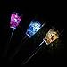 Solar Garden Lights Outdoor - Adecorty Solar Garden Stake Lights 3 Color Solar Path Lights, Landscape Lights for Garden Path Walkway Patio Lawn Outdoor Christmas Halloween Decorations, 3 Pack