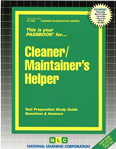 Cleaner-Helper (Career Examination Series)