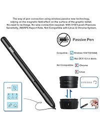UGEE M708 Digital tabletas tablet gráfica para dibujo 106 inch con Wireless Pen