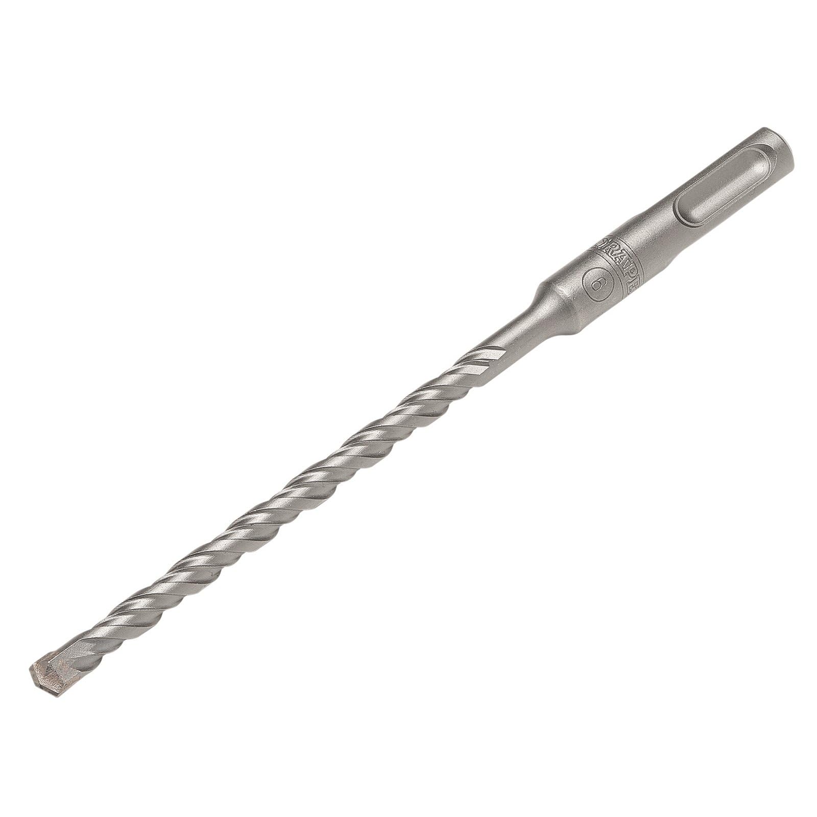 Draper SDS Plus Drill Bit, 6.0 x 160mm - 13634 - Tungsten Carbide Tip, Double Flute, For Concrete, Masonry, Brick, Stone, Granite