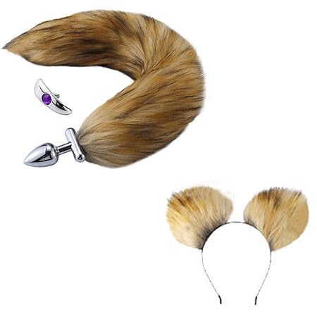 DOGZI Analplug Analstöpsel Aufblasbarer Mund Ballon mit Pumpe Silicone Sexspielzeug, Edelstahl Anal Plug Fuchsschwanz Butt Pl