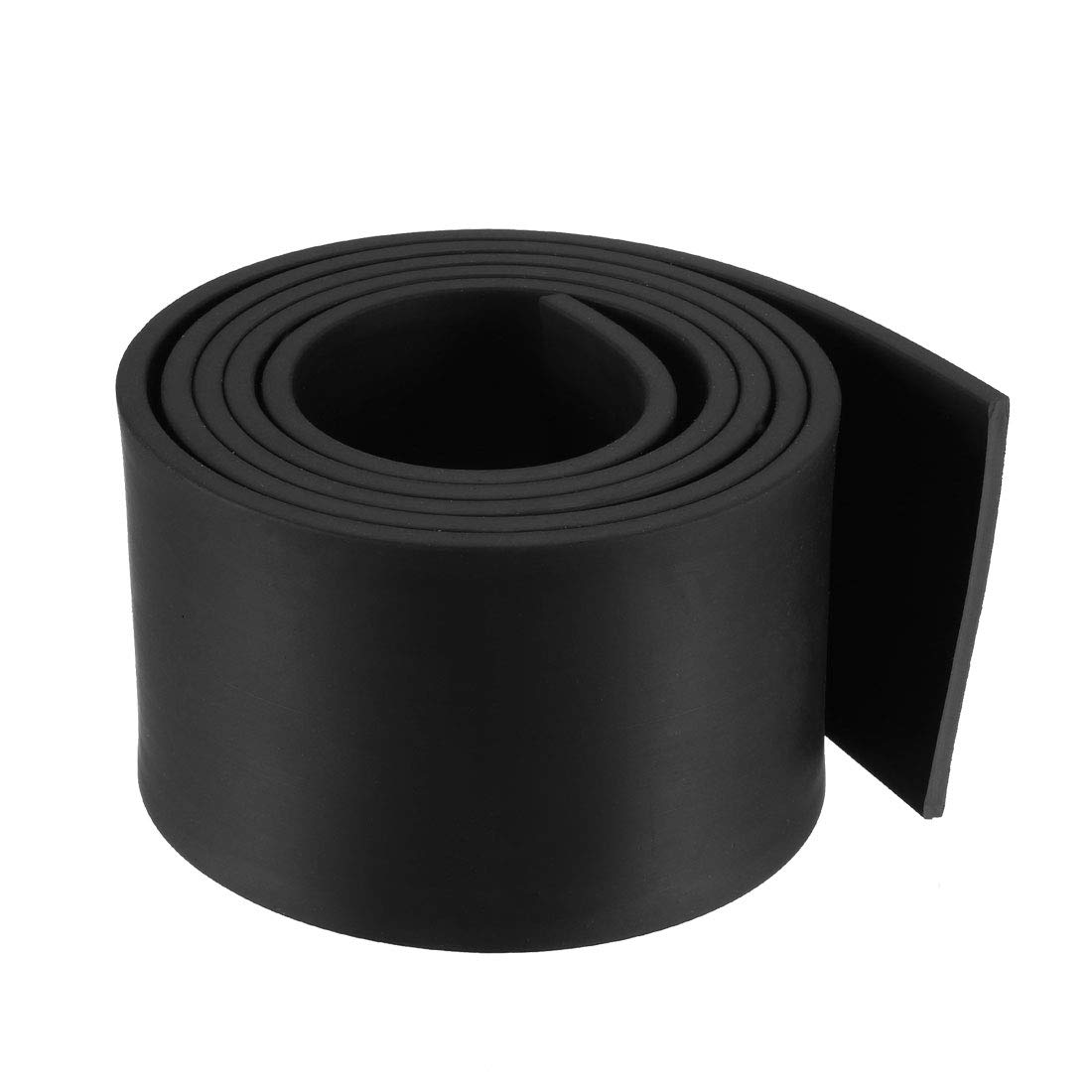 sourcing map Solid Rectangle Rubber Seal Strip 50mm Wide 3mm Thick, 1 Meter Long Black