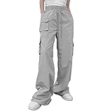 YYDSTYLE Women Casual Solid Color Wide-Leg Cargo
