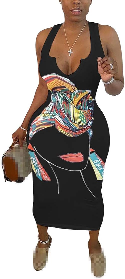 african print sundress